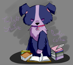 Size: 500x443 | Tagged: safe, artist:maareep, derpibooru import, twilight sparkle, dog, solo