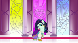 Size: 2520x1400 | Tagged: safe, artist:sirius-writer, artist:storyofmybases, artist:tamalesyatole, coloratura, ankle bracelet, bedroom eyes, bracelet, clothes, cosplay, costume, crossover, disney, dress, ear piercing, earring, esmeralda, hunchback of notre dame, jewelry, piercing, rara