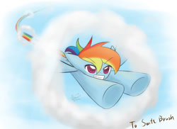 Size: 1852x1350 | Tagged: safe, artist:howxu, derpibooru import, rainbow dash, pegasus, pony, flying, solo