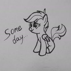 Size: 2215x2215 | Tagged: safe, artist:zapplebow, scootaloo, pegasus, pony, female, solo, traditional art