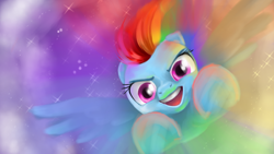 Size: 1920x1080 | Tagged: safe, artist:rumista, derpibooru import, rainbow dash, pegasus, pony, female, mare, solo