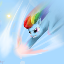 Size: 2000x2000 | Tagged: safe, artist:rumista, derpibooru import, rainbow dash, pegasus, pony, female, mare, solo