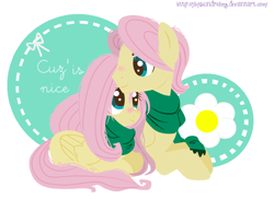 Size: 1460x1064 | Tagged: safe, artist:jaquelindreamz, butterscotch, fluttershy, pegasus, pony, clothes, cuddling, female, flutterscotch, male, rule 63, scarf, self ponidox, selfcest, shipping, snuggling, straight