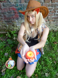 Size: 3240x4320 | Tagged: safe, artist:marmeladepro, applejack, human, cosplay, irl, irl human, photo, solo