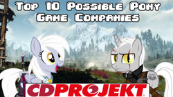 Size: 1280x720 | Tagged: safe, derpy hooves, pegasus, pony, crossover, equestria daily, female, geralt of rivia, mare, meme, ponified, the witcher, video game