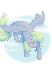 Size: 2000x3000 | Tagged: safe, artist:sidaff, derpy hooves, pegasus, pony, eyes closed, female, flying, mare, solo