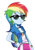 Size: 300x425 | Tagged: safe, artist:baekgup edits, derpibooru import, edit, rainbow dash, equestria girls, solo, sunglasses