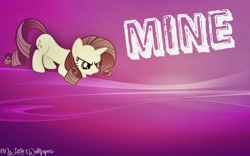 Size: 1024x640 | Tagged: safe, artist:xxstrawberry-rosexx, rarity, pony, unicorn, discorded, mine!, smiling, vector, wallpaper