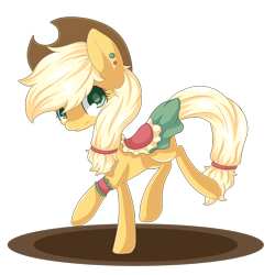 Size: 2000x2000 | Tagged: safe, artist:rue-willings, applejack, earth pony, pony, clothes, dress, solo