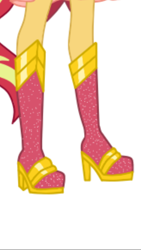 Size: 1242x2208 | Tagged: safe, artist:ilaria122, sunset shimmer, equestria girls, boots, high heel boots, legs, pictures of legs, shoes, sparkles