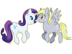 Size: 3150x2362 | Tagged: safe, artist:nyriam, derpy hooves, rarity, pegasus, pony, unicorn, female, mare