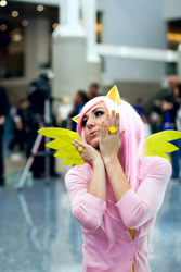 Size: 1920x2880 | Tagged: safe, fluttershy, human, cosplay, irl, irl human, jessica nigri, photo, solo
