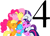 Size: 1022x730 | Tagged: safe, artist:kirklands-girl39, derpibooru import, applejack, fluttershy, pinkie pie, rainbow dash, rarity, twilight sparkle, earth pony, pegasus, pony, unicorn, 4, countdown, mane six