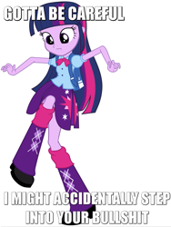 Size: 609x811 | Tagged: safe, artist:lovablerobot, derpibooru import, twilight sparkle, equestria girls, meta, solo, text, vulgar