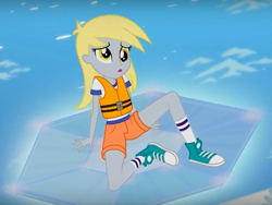 Size: 820x616 | Tagged: safe, screencap, derpy hooves, equestria girls, legend of everfree, clothes, converse, legs, shoes, sneakers, solo