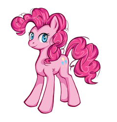 Size: 1200x1254 | Tagged: safe, artist:moenkin, pinkie pie, earth pony, pony, female, looking at you, mare, simple background, solo, transparent background