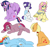 Size: 4150x3895 | Tagged: safe, artist:jolliapplegirl, derpibooru import, applejack, fluttershy, pinkie pie, rainbow dash, rarity, twilight sparkle, twilight sparkle (alicorn), alicorn, earth pony, pegasus, pony, unicorn, crying, depressed, depression, female, glasses, headcanon, injured, mane six, mare, next generation, pinkamena diane pie, preggy pie, pregnant, sad, unhappy