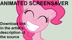 Size: 1279x709 | Tagged: safe, artist:the-paper-pony, pinkie pie, earth pony, pony, animated at source, female, mare, screensaver, solo