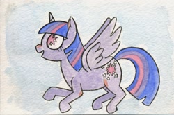 Size: 1797x1194 | Tagged: safe, artist:infinitebadness, derpibooru import, twilight sparkle, twilight sparkle (alicorn), alicorn, pony, female, mare, solo, traditional art