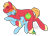 Size: 700x500 | Tagged: safe, artist:karmadash, derpibooru import, big macintosh, rainbow dash, earth pony, pegasus, pony, backwards cutie mark, cuddling, male, misleading thumbnail, rainbowmac, shipping, sleeping, snuggling, spooning, stallion, straight