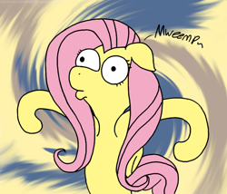 Size: 700x600 | Tagged: safe, artist:maximilian-mcmonkey, fluttershy, pegasus, pony, female, mare, pink mane, solo, yellow coat