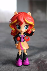 Size: 4000x6000 | Tagged: safe, artist:artofmagicpoland, sunset shimmer, equestria girls, boop, doll, equestria girls minis, merchandise, pose, ready to boop, toy