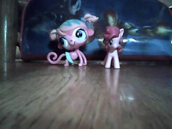 Size: 640x480 | Tagged: safe, artist:5raptor5, pinkie pie, crossover, irl, littlest pet shop, minka mark, photo, toy