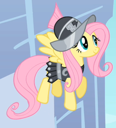 Size: 419x460 | Tagged: safe, screencap, fluttershy, private pansy, pegasus, pony, hearth's warming eve (episode), clothes, costume, flying, hearth's warming eve, outfit catalog, solo