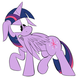 Size: 700x700 | Tagged: safe, artist:karpet-shark, derpibooru import, twilight sparkle, twilight sparkle (alicorn), alicorn, pony, female, mare, preening, solo, tumblr, twily-daily