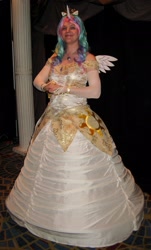 Size: 1723x2850 | Tagged: safe, artist:tempestfae, princess celestia, human, cosplay, irl, irl human, photo