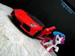 Size: 4608x3456 | Tagged: safe, artist:nsdrift, screencap, rarity, pony, unicorn, car, lamborghini, lamborghini aventador