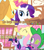 Size: 850x960 | Tagged: safe, screencap, applejack, fluttershy, rarity, spike, twilight sparkle, twilight sparkle (alicorn), alicorn, dragon, earth pony, pegasus, pony, unicorn, pinkie pride, female, image macro, interrupted, mare