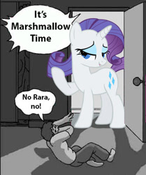 Size: 356x425 | Tagged: safe, rarity, exploitable, exploitable meme, goofy time, meme, rarara, rarity is a marshmallow