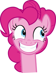 Size: 3042x3916 | Tagged: safe, artist:rusty595, pinkie pie, earth pony, pony, nope.avi, simple background, solo, transparent background, vector