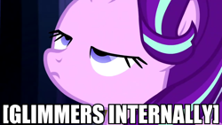 Size: 1920x1080 | Tagged: safe, edit, edited screencap, screencap, starlight glimmer, pony, unicorn, faic, female, image macro, mare, meme, text, totally legit recap, x internally