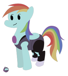 Size: 3387x3762 | Tagged: safe, artist:liracrown, derpibooru import, rainbow dash, pegasus, pony, amethyst (steven universe), cosplay, crossover, minimalist, solo, steven universe