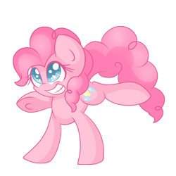 Size: 1800x1800 | Tagged: safe, artist:starlightlore, pinkie pie, earth pony, pony, happy, simple background, solo, transparent background, underhoof