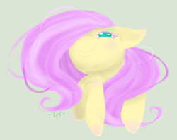 Size: 872x691 | Tagged: safe, artist:creativelyeccentric, fluttershy, pegasus, pony, female, mare, pink mane, solo, yellow coat