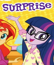 Size: 324x388 | Tagged: safe, sci-twi, sunset shimmer, surprise, twilight sparkle, better together, equestria girls, meme, wow! glimmer