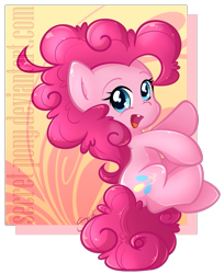 Size: 563x689 | Tagged: safe, artist:secret-pony, pinkie pie, earth pony, pony, chibi, cute, diapinkes, solo