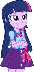 Size: 2641x5536 | Tagged: safe, artist:strumfreak, derpibooru import, twilight sparkle, equestria girls, i'm okay with this, pleased, simple background, smug, smuglight sparkle, solo, transparent background, vector