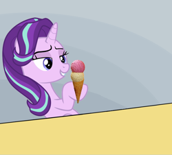 Size: 1280x1158 | Tagged: safe, starlight glimmer, pony, unicorn, food, ice cream, solo