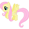 Size: 100x100 | Tagged: safe, fluttershy, pegasus, pony, animated, female, mare, solo, sprite