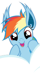 Size: 3200x6000 | Tagged: safe, artist:magister39, derpibooru import, rainbow dash, bat pony, pony, bats!, bat ponified, cloud, cute, dashabetes, happy, race swap, rainbowbat, simple background, solo, transparent background, vector