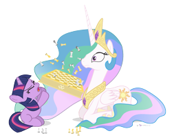 Size: 1075x875 | Tagged: safe, artist:dm29, princess celestia, twilight sparkle, alicorn, pony, blank flank, chess, chessboard, duo, filly, filly twilight sparkle, flipping, rage quit, simple background, surprised, transparent background, younger