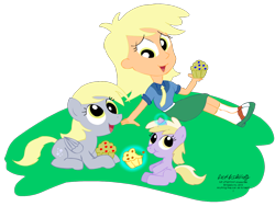 Size: 1222x917 | Tagged: safe, artist:newportmuse, derpy hooves, dinky hooves, equestria girls, cute, derpabetes, human ponidox, self ponidox