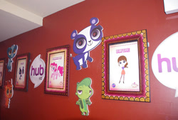 Size: 600x402 | Tagged: safe, pinkie pie, frame, hub logo, irl, littlest pet shop