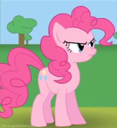 Size: 647x706 | Tagged: safe, pinkie pie, earth pony, pony, female, mare, pink coat, pink mane, solo
