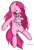 Size: 547x800 | Tagged: safe, artist:acharmingpony, derpibooru import, pinkie pie, rainbow dash, earth pony, pegasus, pony, female, lesbian, pinkamena diane pie, pinkiedash, plushie, shipping, sleeping, solo