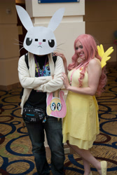 Size: 4711x7059 | Tagged: safe, angel bunny, fluttershy, human, absurd resolution, babscon, cosplay, irl, irl human, photo